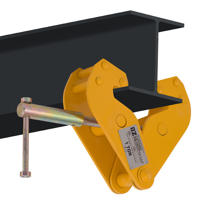 1Ton Beam Clamp I Beam Lifting Clamp Heavy Duty Beam Hangers in Black 